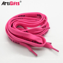 cordones de zapato de cinta de color rosa impresos
